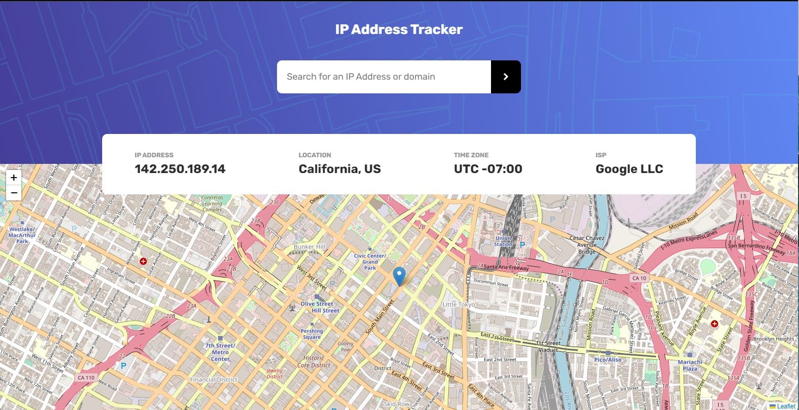 IP Address Tracker